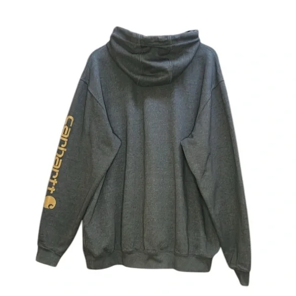 Carhartt Mens Sweatshirt Pullover Hoodie Kangaroo Pocket Size XL - Picture 7 of 14